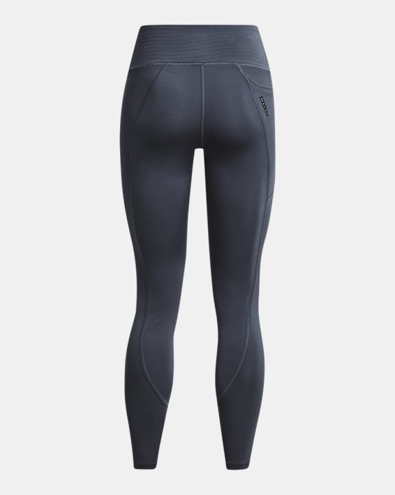 Damen UA RUSH™ Leggings mit No-Slip-Bund, volle Länge, Gray, pdpMainDesktop image number 5